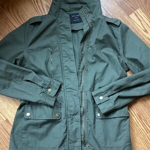 Love Tree Forest Green Utility Jacket